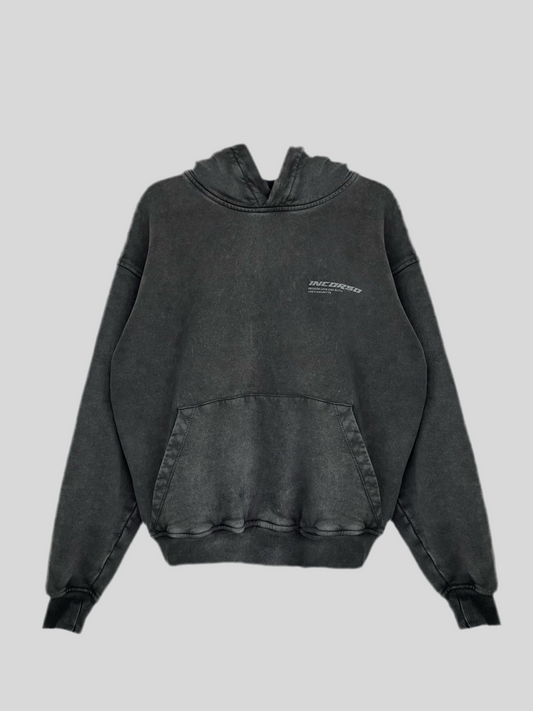 gray washed hoodie