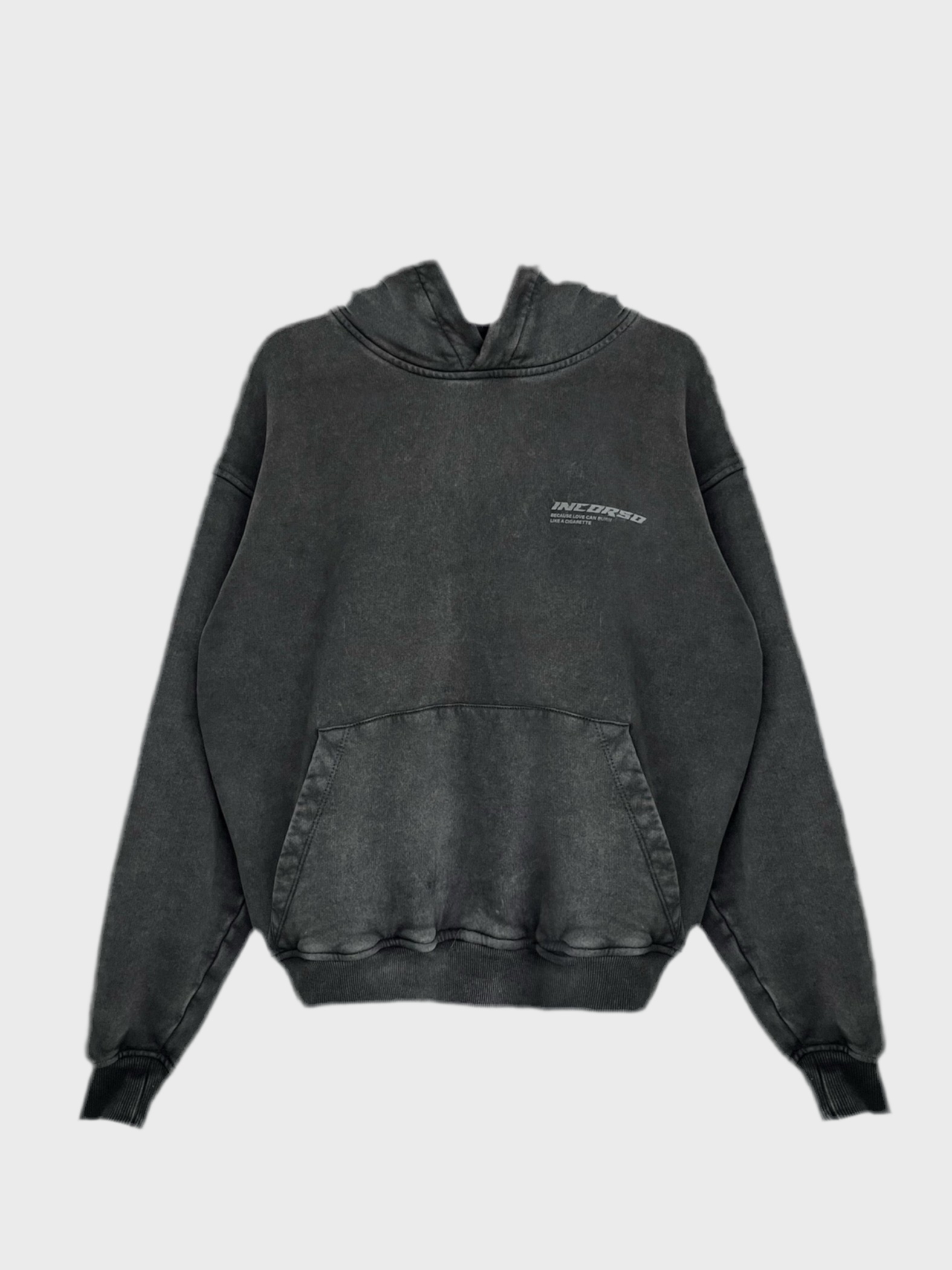 gray washed hoodie