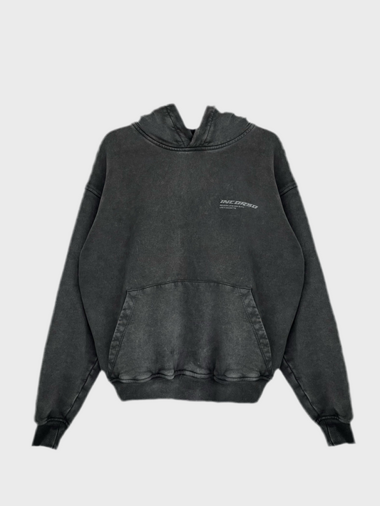 gray washed hoodie