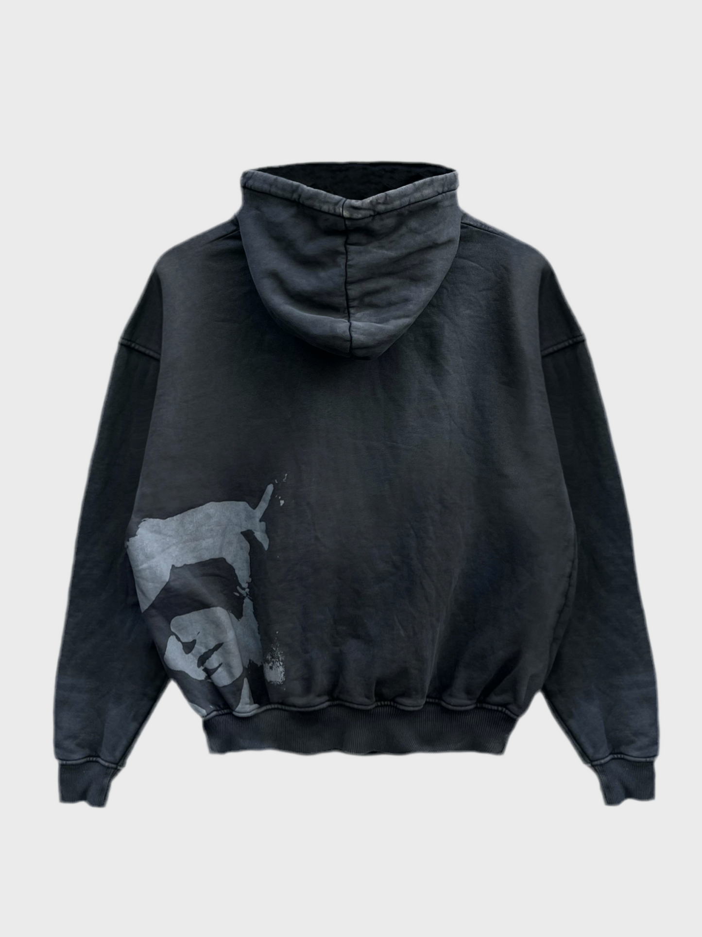 gray washed hoodie(dark edition)